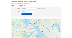 Desktop Screenshot of calcolapercorso.com