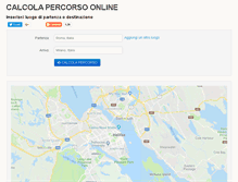 Tablet Screenshot of calcolapercorso.com